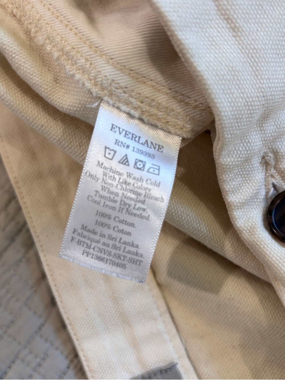 EVERLANE The Canvas Stamp Mini Skirt - Picture 8 of 8